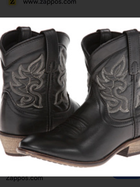 dingo Shoes - Dingo Black Leather Embroidered Ankle Boots Size 7